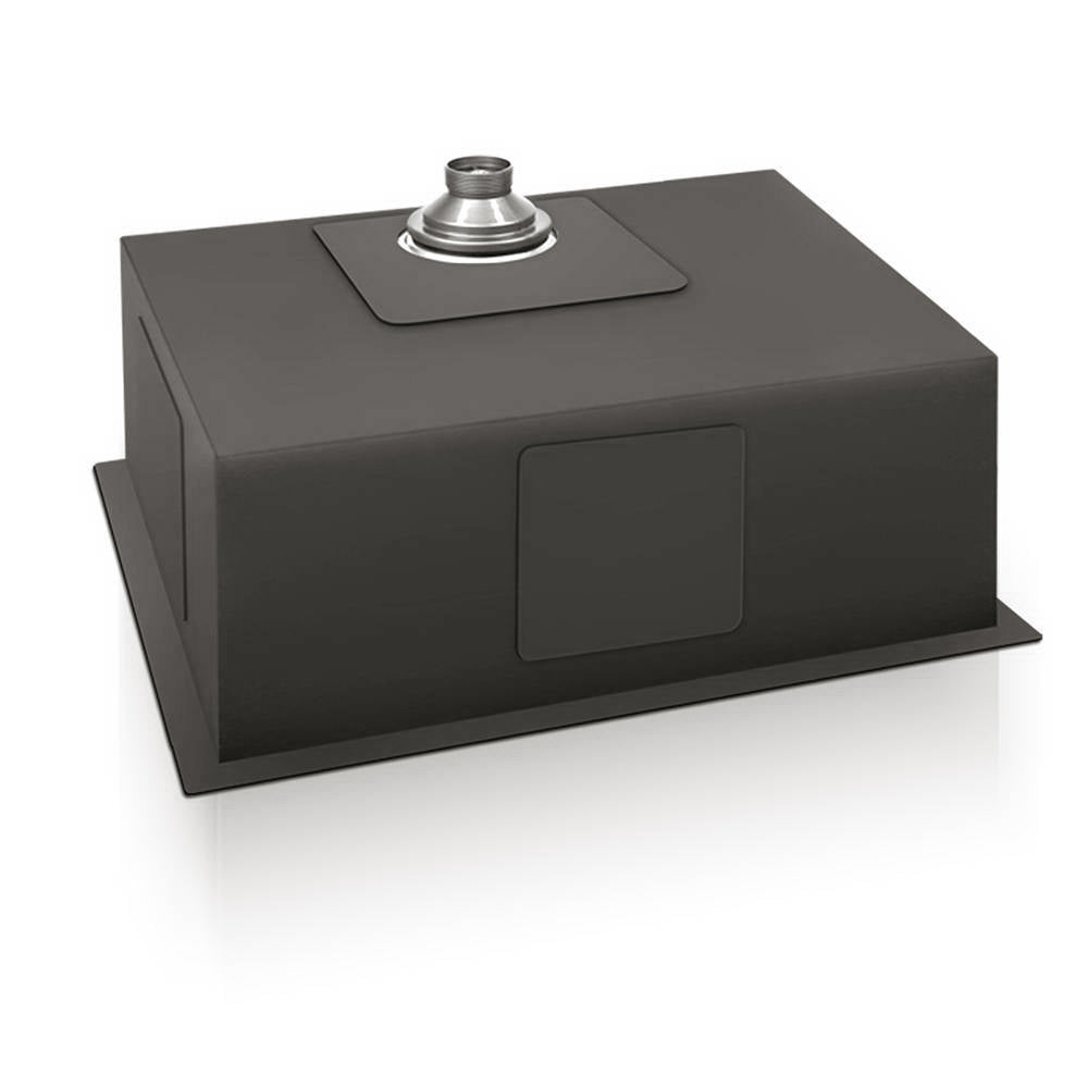 Cefito Kitchen Sink 60X45CM Stainless Steel Basin Single Bowl Black-3
