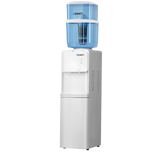 Devanti Water Cooler Dispenser Stand 22L Bottle White-0